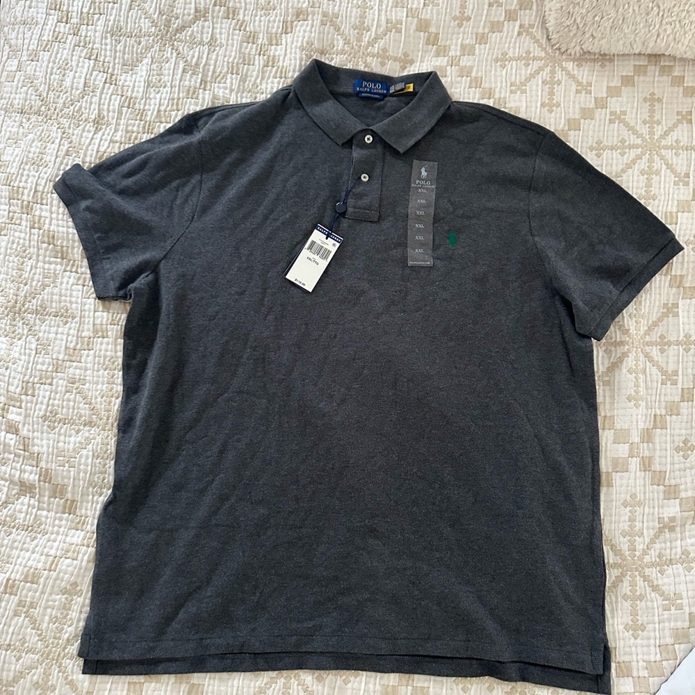 Polo by Ralph Lauren Men's Charcoal Polo Shirt